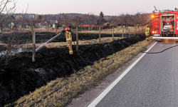 Strażacy apelują: nie wypalajcie traw. Policja: Grożą za to spore grzywny, a rolnikom utrata dopłat