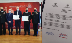 Strażacy-ochotnicy z Henrykowa odebrali promesę na zakup auta