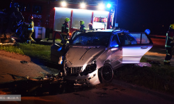 Zderzenie osobowego chryslera i dostawczego busa. Interweniował śmigłowiec LPR [foto] [aktualizacja]