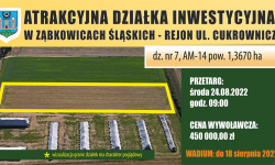 Gmina oferuje do sprzedaży atrakcyjną działkę inwestycyjną przy ul. Cukrowniczej [foto]