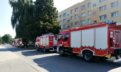 Pożar w piwnicy budynku wielorodzinnego [foto]