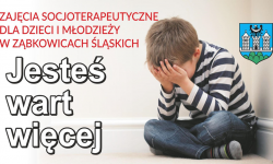 Bezpłatne zajęcia socjoterapeutyczne dla dzieci i młodzieży