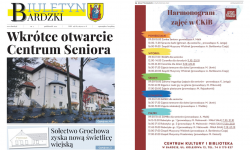 Gmina Bardo wydała kolejny numer biuletynu on-line. Wkrótce otwarcie Domu Seniora