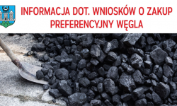 Gmina rozpoczyna nabór wniosków o zakup preferencyjny węgla [wniosek do pobrania]