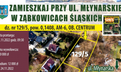 Kup działkę i wybuduj się przy ul. Młynarskiej w Ząbkowicach Śląskich. Wadium do 24 listopada