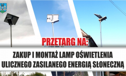 Zakup i montaż lamp oświetlenia ulicznego zasilanego energią słoneczną. Gmina szuka wykonawcy
