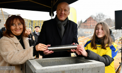 Uroczyste wmurowanie kamienia węgielnego pod budowę hali sportowo-widowiskowej [foto]