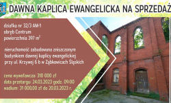 Dawna kaplica ewangelicka na sprzedaż