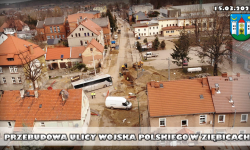 Postępują prace przy przebudowie ul. Wojska Polskiego w Ziębicach
