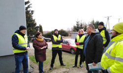 Prace przy termomodernizacji Szkoły Podstawowej w Henrykowie