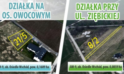 Dwie działki na Osiedlu Owocowym wystawione na sprzedaż