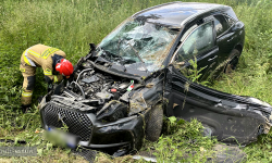 Zderzenie citroena i toyoty przed Kluczową [foto] [aktualizacja]