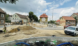 Postępują prace przy przebudowie ul. Wojska Polskiego w Ziębicach