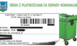 Informacja w sprawie odbioru nowych wydruków z płatnościami za śmieci na 2023 rok – zmiana stawki