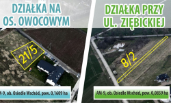 Dwie działki na Osiedlu Owocowym wystawione na sprzedaż