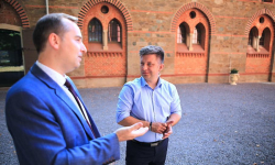 Michał Dworczyk z wizytą w Kamieńcu Ząbkowickim