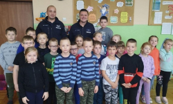 Kamienieccy policjanci edukują najmłodszych w zakresie bezpieczeństwa