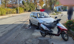 Zderzenie osobówki ze skuterem w Stoszowicach [aktualizacja]
