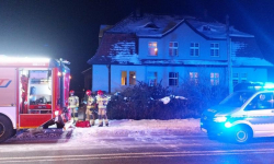 Zadymienie na ul. 1 Maja w Złotym Stoku