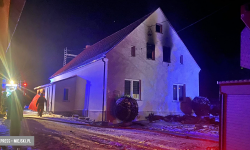 Tragiczny pożar w Tomicach. Nie żyje mężczyzna [foto]