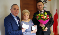 50-lecie pożycia małżeńskiego Heleny i Zbigniewa Olejników z Targowicy