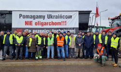 Rolnicy z powiatu ząbkowickiego protestują na granicy z Ukrainą