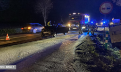 Zderzenie opla i volkswagena na krajowej ósemce. [foto] [aktualizacja]
