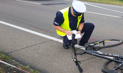Potrącenie rowerzysty między Ząbkowicami Śląskimi a Stolcem