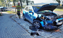 Zderzenie mitsubishi i forda w Strąkowej