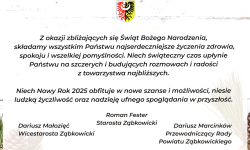 Życzenia świąteczne od władz Powiatu Ząbkowickiego