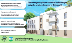 Zostań najemcą lokalu w nowo budowanym budynku wielorodzinnym w Ziębicach!