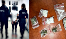 Poszukiwani i narkotyki w jednym mieszkaniu