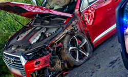 Zderzenie audi i opla za Bobolicami [foto]