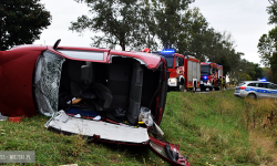 Zderzenie fiata i citroena na krajowej ósemce w Tarnowie. Droga zablokowana [foto]