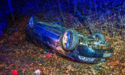 Dachowanie na krajowej ósemce [foto] [aktualizacja]