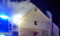 Pożar warsztatu samochodowego w Bobolicach