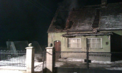 Pożar domu w Koźmicach