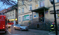Pożar mieszkania w ząbkowickim Rynku