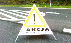 Wypadł z drogi, bo było zbyt ślisko