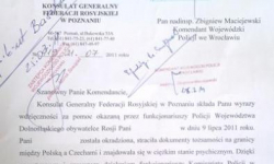 Podziękowania dla policjantów z Kudowy Zdroju
