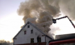 Pożar domu w Brodziszowie