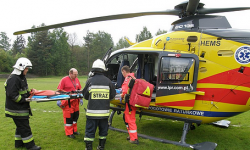 Helikopter medyczny nad Polanicą