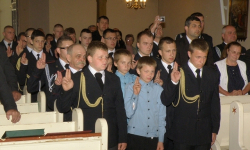 Zaprzysiężenie OSP w Olbrachcicach Wielkich