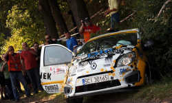 Rajd Dolnośląski: wypadki na testowym