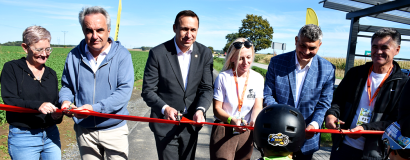 Nowa ścieżka rowerowa otwarta. Ponad 150 osób na trasie 26. Powiatowego Rajdu Rowerowego [foto]