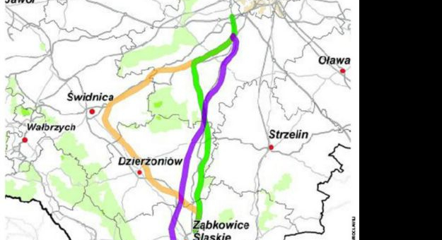 Warianty korytarza łączego Wrocław z czeską granicą