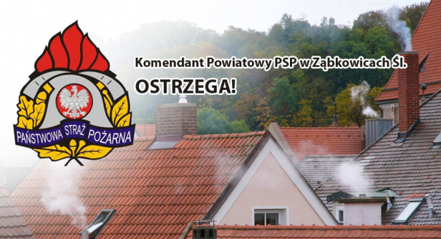 Ostrzeżenie Strazy Pożarnej przed czadem - cichym zabójcą