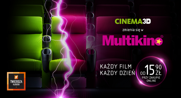 Cinema3D w Kłodzku zmienia się w Multikino. Zmienione zostaną wszystkie logotypy znajdujące się w kłodzkim centrum handlowym oraz na jego fasadzie


