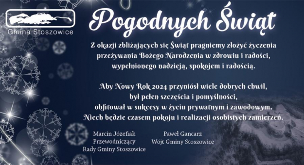  Życzenia bożonarodzeniowe od władz gminy Stoszowice