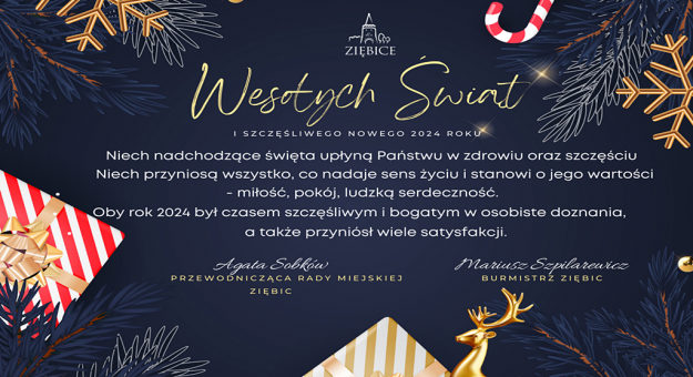 Życzenia świąteczne od władz gminy Ziębice